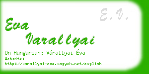 eva varallyai business card